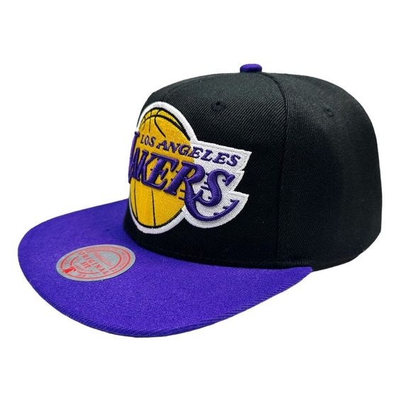 Mitchell & Ness Los Angeles Lakers Wordmark SnapBack Cap - One Size - Picture 5 of 9